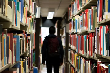 Student studying